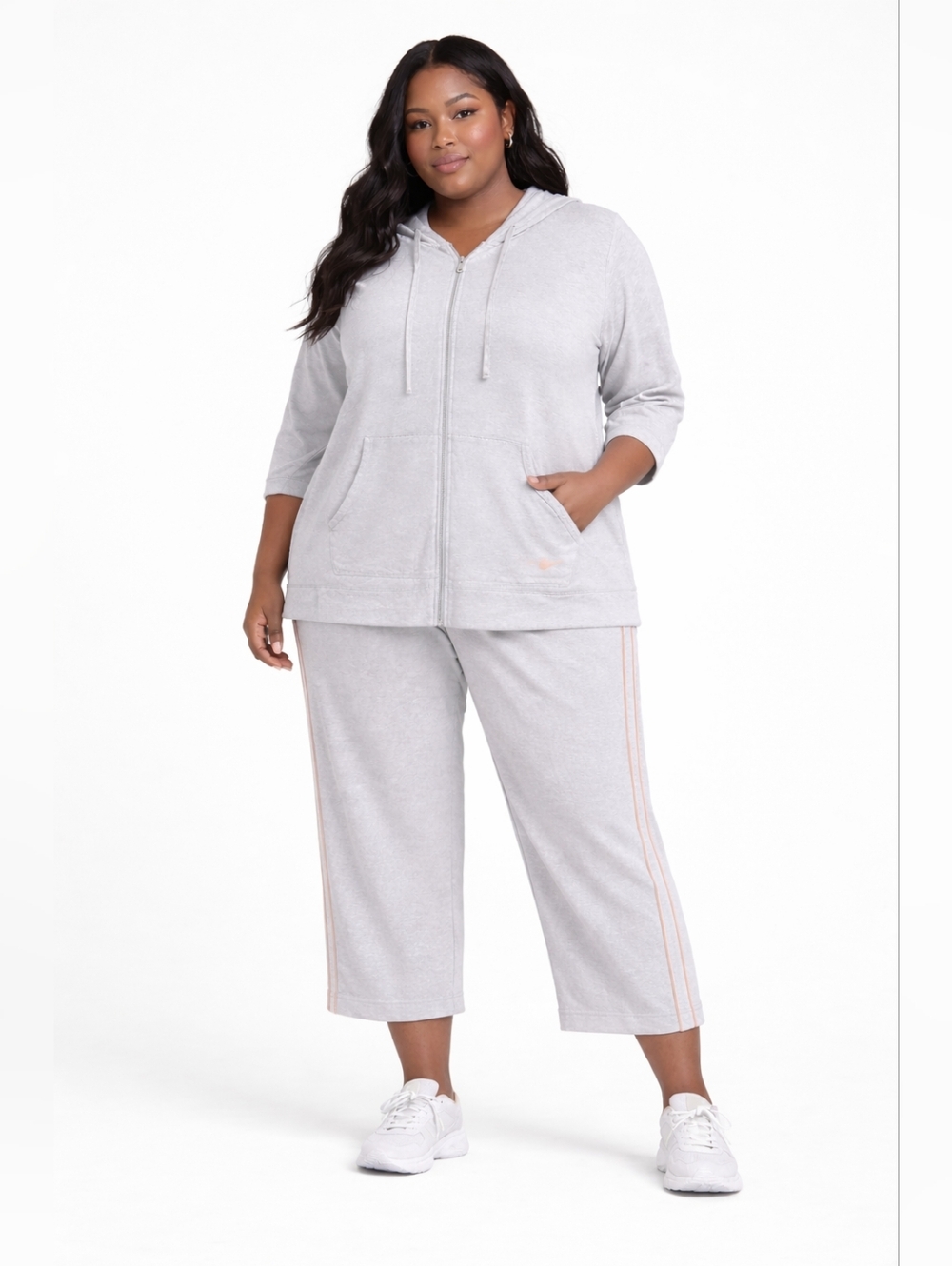 Tangerine Light Gray Matching Set Size 2X